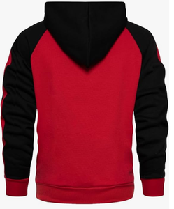 Sudadera con Capucha para Hombre, 100% Algodón, Invierno, Diseño Color Block, Manga Larga, Casual, con Bolsillo y Estampado Digital Bordado - Product Image 2