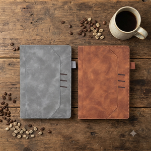 Agenda A5 Aurelux Premium en velours importé, relié, avec porte-cartes, journal exécutif, planificateur de bureau, organisateur professionnel, intérieur 80 GSM - Product Image 6