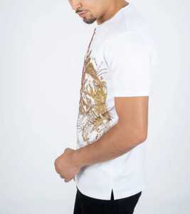 T-shirt pour homme brillant avec votre propre design, imprimé par sublimation, avec design personnalisé, t-shirt à manches courtes. - Product Image 3