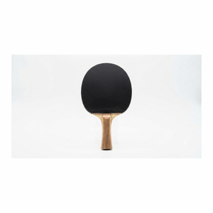 <b>Table</b> <b>Tennis</b> Racket Wood Handle Black Rubber Pimples Out Straight Grip Training Use 156x150mm Durable Single Item - Product Image 3