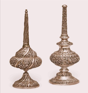 Dôme de minaret de mosquée en laiton doré sculpté en filigrane avec motifs ajourés, disponible à prix de gros. - Product Image 3