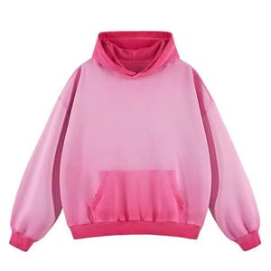 Sweat-shirt unisexe premium bleu roi épais, coupe oversize, 100 % coton, molleton délavé à l'acide, logo frontal, respirant - Product Image 3