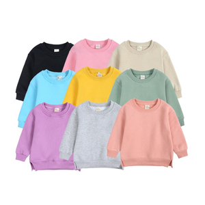 เสื้อฮู้ดเด็ก ผ้าฝ้ายฟลีซ เสื้อกันหนาวเด็กชายเด็กหญิง สไตล์ลำลอง เรียบง่าย รับสกรีนโลโก้ เสื้อฮู้ดเด็ก - Product Image 3