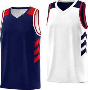 Maillots de basket-ball réversibles pour vêtements de sport de bonne qualité, à séchage rapide et respirants, en taille personnalisée et avec faible MOQ - Product Image 5