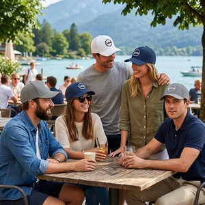 Casquette minimaliste vietnamienne 6 panneaux découpés au laser avec bord incurvé, broderie logo personnalisé pour hommes et femmes, casquette de baseball et de golf - Product Image 6