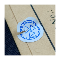 Emballage logo Fil de sécurité Papier Étiquettes fragiles Autocollants coquille d'oeuf
