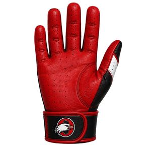 Guantes de Fútbol Americano Rojos y Negros con Ajuste Flexible y Control Mejorado para Entrenamientos, Partidos y Competencias - Product Image 3
