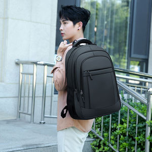 Waterproof Anti-Theft Zipper Fashion Business Modern Black Travel <b>Laptop</b> <b>Backpack</b> Water Resistant Multi Compartment Business Day - Product Image 4