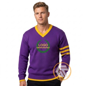 Tesoros Griegos Omega Personalizado |   Cárdigan de Invierno Bordado en Acrílico Psi, Cárdigan de Alta Calidad para Fraternidad Phi, Transpirable, con Cuello en V para Hombre - Product Image 1