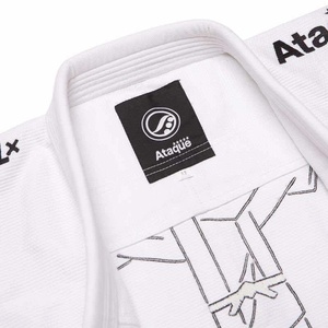 Kimono de BJJ Blanco Yu Nagaba - Transpirable y Ligero, 450 GSM, Corte Uniforme, Lote 111 (con Bolsa) - Product Image 6