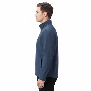 Chaqueta Softshell Azul Marino para Hombre, Nueva Moda 2026, Manga Larga, Cierre Completo, Ropa Deportiva Casual para Exteriores, Logotipo Personalizado - Product Image 2