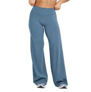 Women High Waisted No Front Seam <b>Flare</b> Yoga Pants Wide Leg Straight Fit Workout Outdoor Sports <b>Legging</b> Quick dry for gym workout - Product Image 6