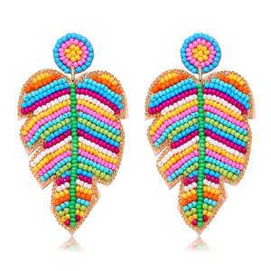 Boucles d'oreilles pendantes de luxe pour femmes, style Jhumka, rouges, coréennes et indiennes, pour filles, provenant d'Inde. - Product Image 6