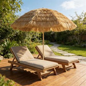 Sombrilla para Terraza de Jardín, Sombrillas y Bases Elegantes para Patio, para Espacios Exteriores - Product Image 1