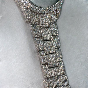 Diamond <b>Tester</b> Approved Moissanite Watch | VVS Luxury Iced Out Skeleton Wholesale - Product Image 2