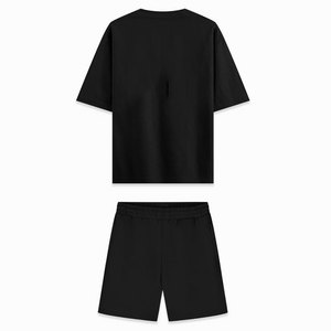 Conjunto de Verano Personalizado de Alta Calidad para Hombre, Talla Grande, Hombros Caídos, Liso, Estilo Urbano, Venta al Por Mayor - Product Image 1