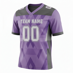 Camiseta de Fútbol Americano Unisex con Cuello en V, Manga Corta, Corte Holgado, 100% Poliéster, Color Personalizado, Transpirable, Antibacteriana - Product Image 5