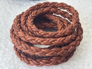 Handmade <b>Braided</b> Leather Cord Roll Woven Leather Rope for Bracelets Necklaces Jewelry Craft <b>Accessories</b> - Product Image 4