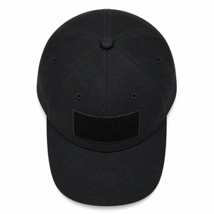 Casquette de baseball unisexe noire en coton à 6 panneaux, ajustable, couleur unie, décontractée, pour adultes, à porter en toutes saisons - Product Image 1