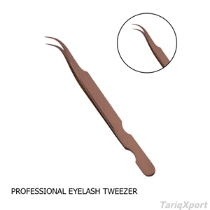 Pinzas Profesionales para Extensión de Pestañas de Acero Inoxidable, Antimagnéticas, con Mango Cómodo, Logotipo Personalizado, Uso en Salón - Product Image 6