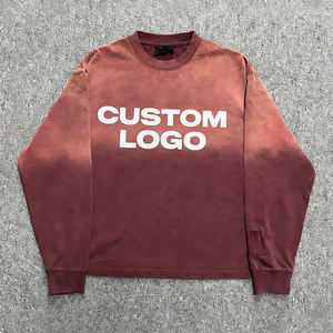Sudadera con capucha personalizada de 500GSM de alto gramaje, con lavado ácido, estilo vintage desgastado, hombros caídos, corte holgado, de forro polar, estilo streetwear - Product Image 2