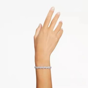 New Customized Mix Shape Lab Grown Diamond Bracelet Bezel Setting 18K White Gold Diamond Bracelet for Both Women - Product Image 3