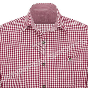 Festival de la bière traditionnel allemand, chemise à carreaux rouge et blanc pour hommes adultes bavarois, manches longues, 100% coton - Product Image 3