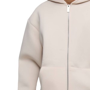 Sudadera con capucha de algodón y forro polar para hombre, estilo oversize, minimalista, para streetwear, fabricación con etiqueta privada y MOQ bajo. - Product Image 4