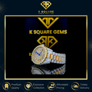 Reloj de Lujo de Acero Inoxidable con Diamantes Moissanite, Cuarzo Automático Analógico, Resistente al Agua, de Buena Calidad y a Bajo Precio de Mercado - Product Image 4