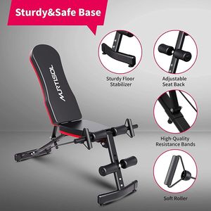 Murtisol Adjustable <b>Strength</b> <b>Training</b> Bench for Full Body Workout 600 Lbs Home Gym Bench & Rack for Weight Lifting - Product Image 6