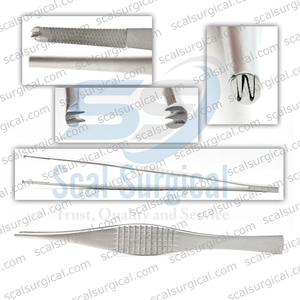 คีมจับเนื้อเยื่อเฟอร์ริส สมิธ แบบ 2x3 ซี่ สำหรับศัลยกรรมตกแต่ง เครื่องมือผ่าตัดศัลยกรรมตกแต่ง - Product Image 5