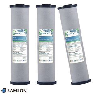 Cartouche filtrante au chloramine pour filtre à eau résidentiel, certification WQA, haute efficacité - Product Image 1