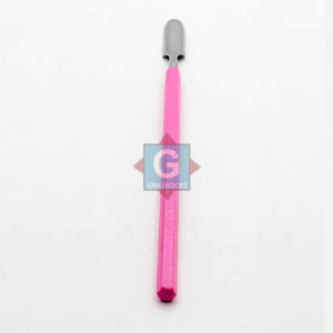 Empujador y Removedor de Cutículas de Acero Inoxidable con Recubrimiento en Polvo Gris, Reutilizable y Duradero, con Palito de Madera para Manicura - Product Image 3