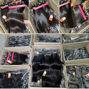 100% extensiones de cabello Remy virgen Natural Super doble dibujado trama cruda vietnamita estilo de onda recta de alta calidad - Product Image 6