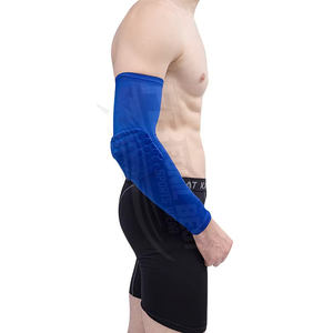 Manga de compresión acolchada con protector de codo para fútbol, voleibol, béisbol, protección, nombre del equipo personalizado, logotipo frontal, tallas para adultos - Product Image 6