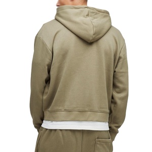 New Design Street Wear 2 Pieces Set Customize Cotton French Terry Sweatsuit Mens <b>Oversize</b> Drawstring Hoodie <b>Jogger</b> Solid - Product Image 2