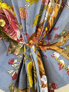 Vestido Kaftán Informal de Verano con Estampado Floral Tropical, sin Mangas, de Algodón, para Mujer, Ropa de Playa, Estilo Asia Pacífico - Product Image 3