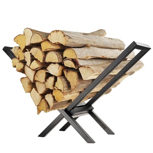 220LBS Steel <b>Wood</b> Lumber <b>Storage</b> Stacking Rack X Shape Firewood <b>Log</b> Rack 1Pc Firepit Fireplace <b>Storage</b> Holder - Product Image 6