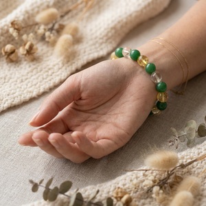 Wholesale 8mm Green Aventurine Citrine Bracelet Natural <b>Healing</b> <b>Crystal</b> Prosperity Stretch <b>Jewelry</b> Manufacturer - Product Image 4