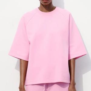 T-shirt à manches courtes tendance pour femme, nouvelle collection, avec épaulettes asymétriques, décoration sans bretelles, design plissé, été - Product Image 1