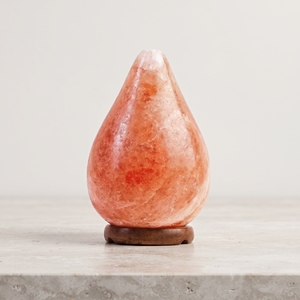 Lámpara de Sal Rosa en Forma de Lágrima, Hecha a Mano con Sal Natural, para Hogar, Oficina y Meditación, Bienestar - Product Image 6