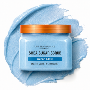 Exfoliante Corporal de Azúcar y Manteca de Karité Ocean Glow de Marca Privada OEM con Ácido Hialurónico y Aceites Naturales, Hidratante Profundo - Product Image 2