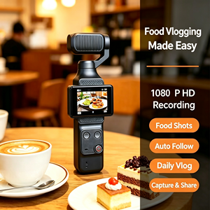 กล้องกีฬาพกพา IFA03 Q12 ความละเอียด 1080P พร้อม WiFi Gimbal สำหรับ Vlog  หน้าจอสัมผัส IPS ขนาด 2.0 นิ้ว กล้องแอคชั่นแบบมือถือ - Product Image 6