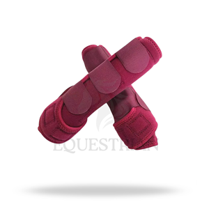 Botas de Tendón Ecuestres para Exteriores Marca JUNDA Premium, Accesorios de Equitación, Protector de Piernas de Tela, Modelo S-M-L JDMJ07 - Product Image 3