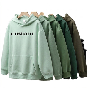Sudadera con Capucha para Mujer, Color Sólido, Mezcla de Algodón, con Bolsillo, Manga Larga, Informal, para Otoño, con Logotipo Personalizado Estampado en la Parte Delantera - Product Image 2