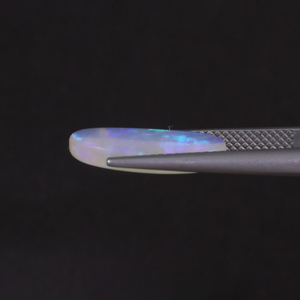 Opale naturelle blanche 100% pure, pierre précieuse en vrac, 3,68 carats, taille ovale 17x9,5mm, certifiée IGI, taillée à la main, polie, cirée/huileée, bijoux légers - Product Image 2