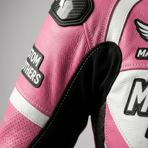 Traje de Carreras de Cuero para Mujer de Calidad Profesional, Talla Personalizada y Protección para Motociclismo - Product Image 4