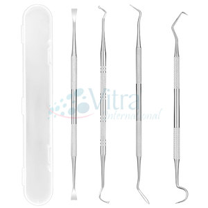Kits de soins dentaires, kits de détartrage dentaire, outils de précision manuels en acier inoxydable certifiés CE, réutilisables, de haute qualité pour une utilisation professionnelle - Product Image 6