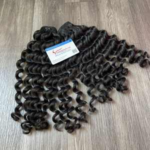 ผมต่อเวียดนามคุณภาพดีที่สุด แบบเวฟลึก ทอด้วยเครื่องจักร แบบดับเบิ้ลเวฟท์ ซุปเปอร์ดับเบิ้ลดรอว์น หลายสี ผมแท้ 100% เวอร์จิ้น เรมี่ - Product Image 1