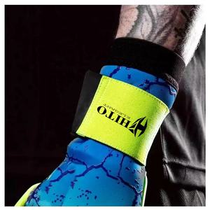 Gants de gardien de but d'usine directe, paume avant en latex humide et sec, dos en latex, impression par sublimation, coupe hybride, design personnalisé - Product Image 5